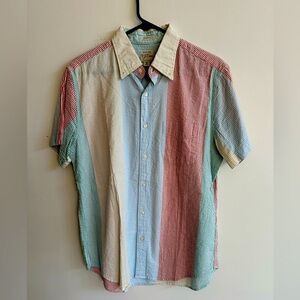 Jcrew MENS button down shirt, stripes. Multicolor size M. Great condition